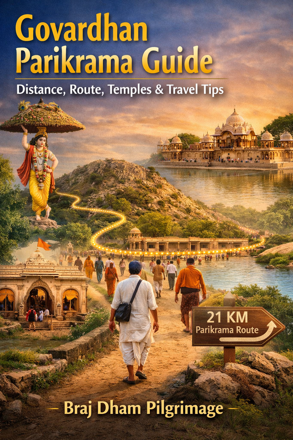 Govardhan Parikrama Guide – Distance, Route, Temples & Travel Tips